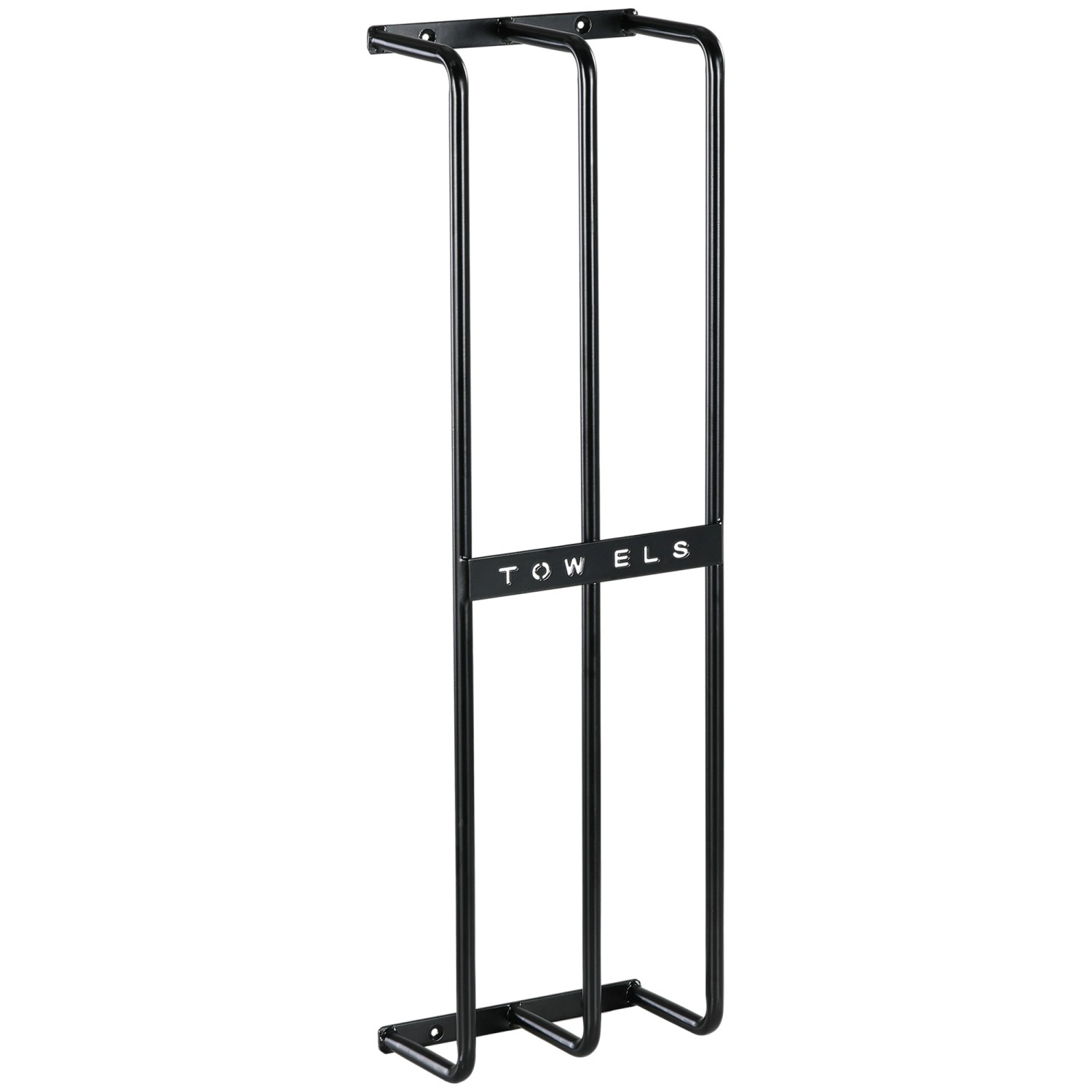 HOMCOM Handtuchhalter Wandmontage 74 cm für Badezimmer Metall Schwarz günstig online kaufen