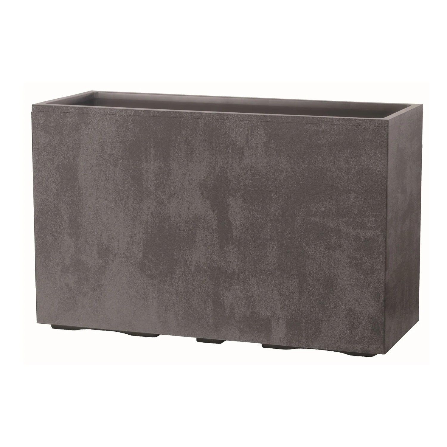 Deroma Pflanzkübel Divider Mill. 98cm Aschgrau 98 cm x 37,5 cm x 62 cm