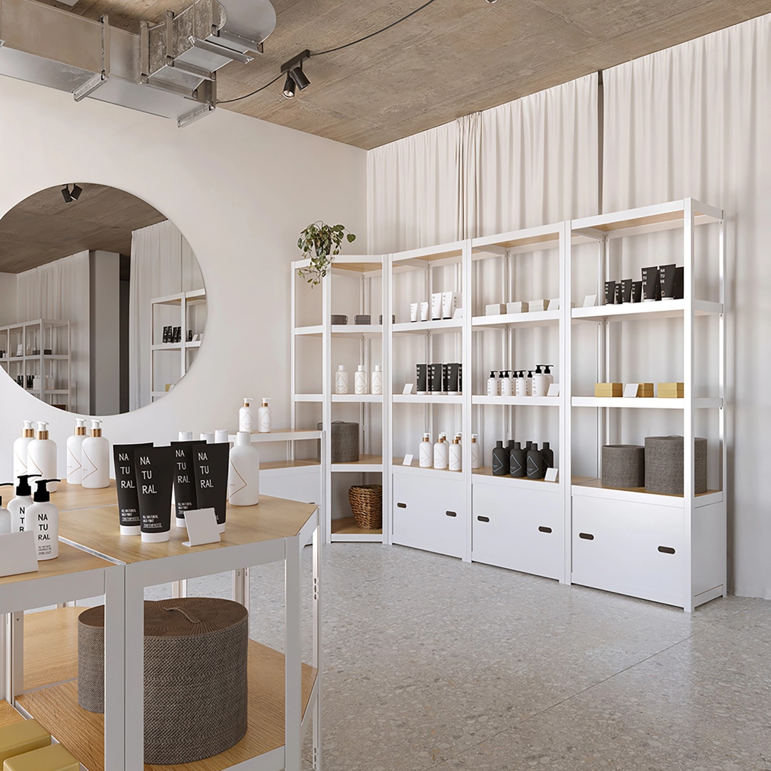 Ar Shelving Lochwand Rivet Style M 43 x 67 cm Grauweiß FSC®_13