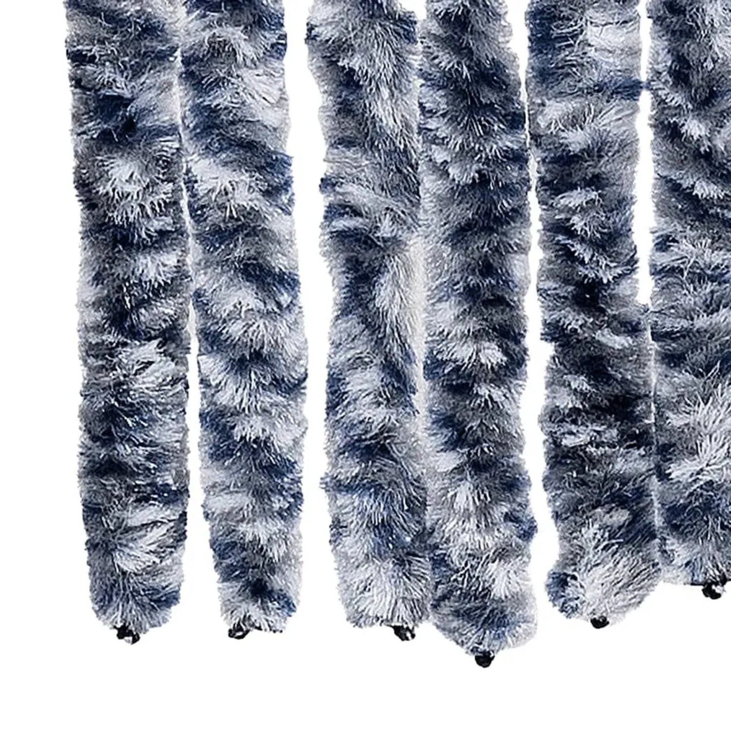 vidaXL Fliegenvorhang, blau-weiß, 100x200cm, Chenille. Insektenschutz für Fenster und Türen.