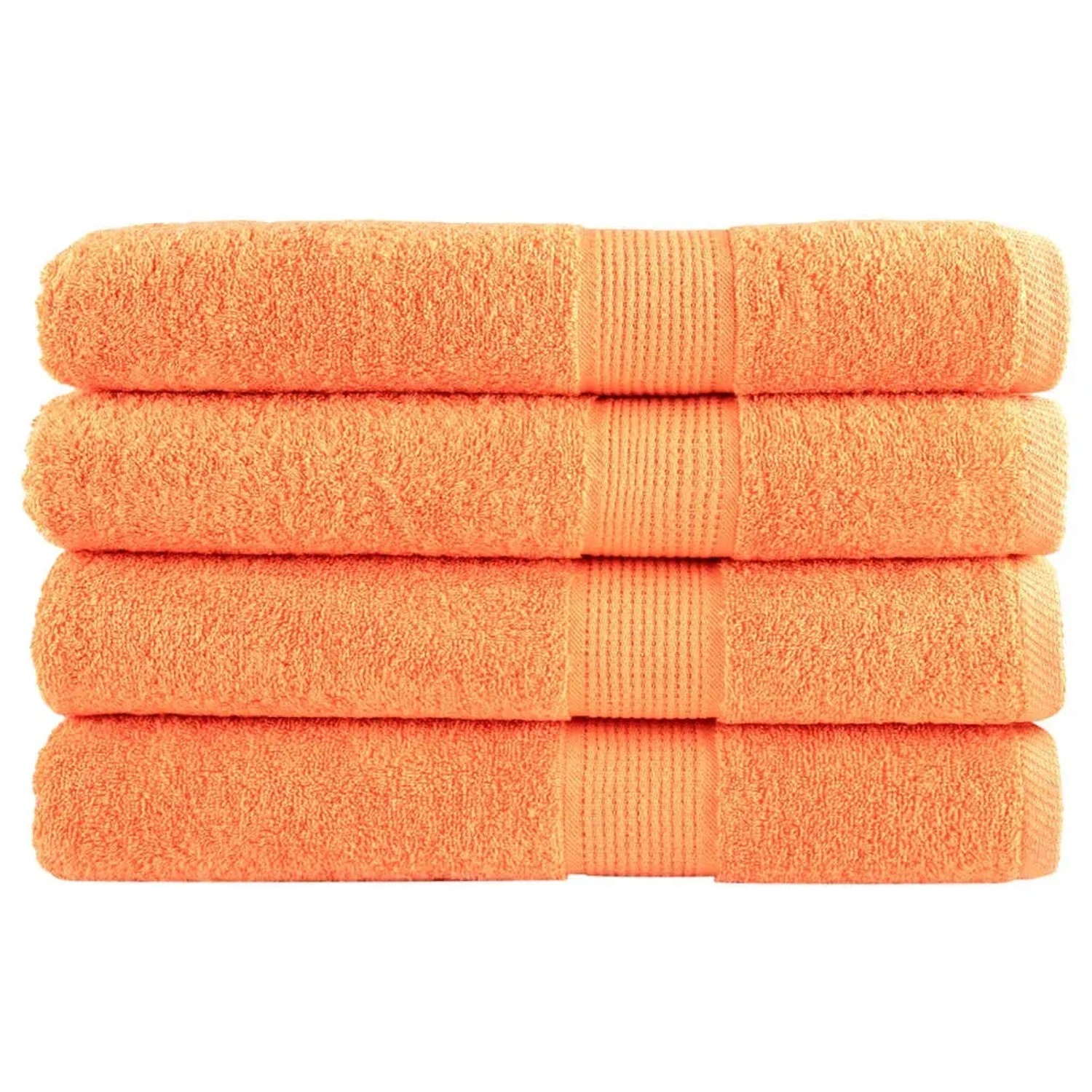 vidaXL Premium-Saunatücher 4 Stk Orange 80x200 600g/m2 100% Baumwolle