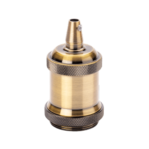 Orion Lightstyle Lampenfassung E27 im Vintage-Design aus Antikmessing.