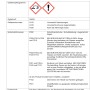 Gefahrhinweise: Reizend, ätzend, gesundheitsschädlich. Sicherheitsvorkehrungen beachten!