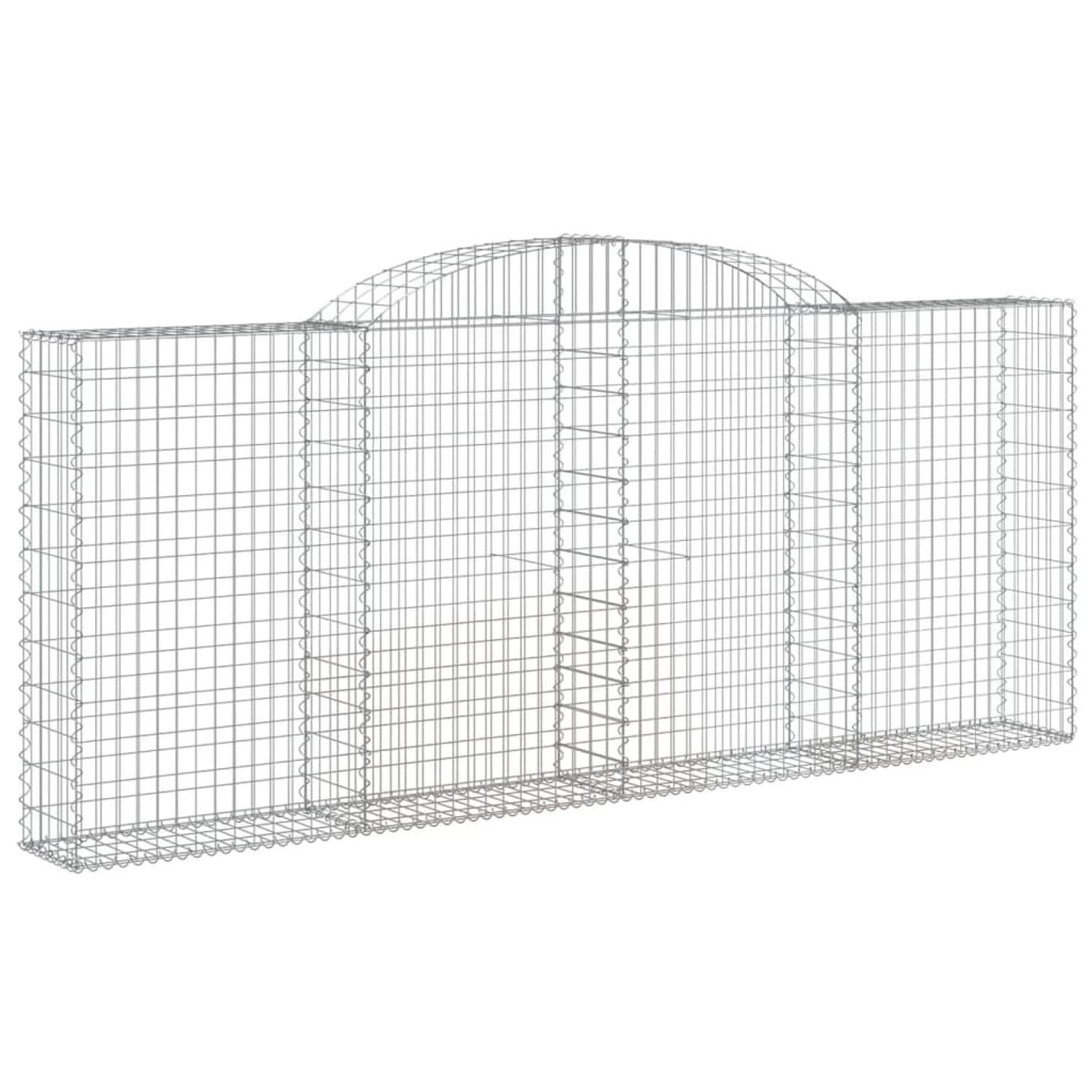 Thumbnail - vidaXL Gabionen mit Hochbogen 20 Stk 300x30x120/140cm Eisen 1671287