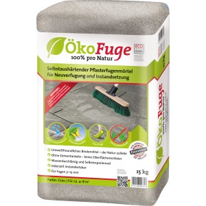 Sack Pflasterfugenmörtel Fuge Grau, 15 kg, für Neuverfugung und Instandsetzung im Außenbereich.
