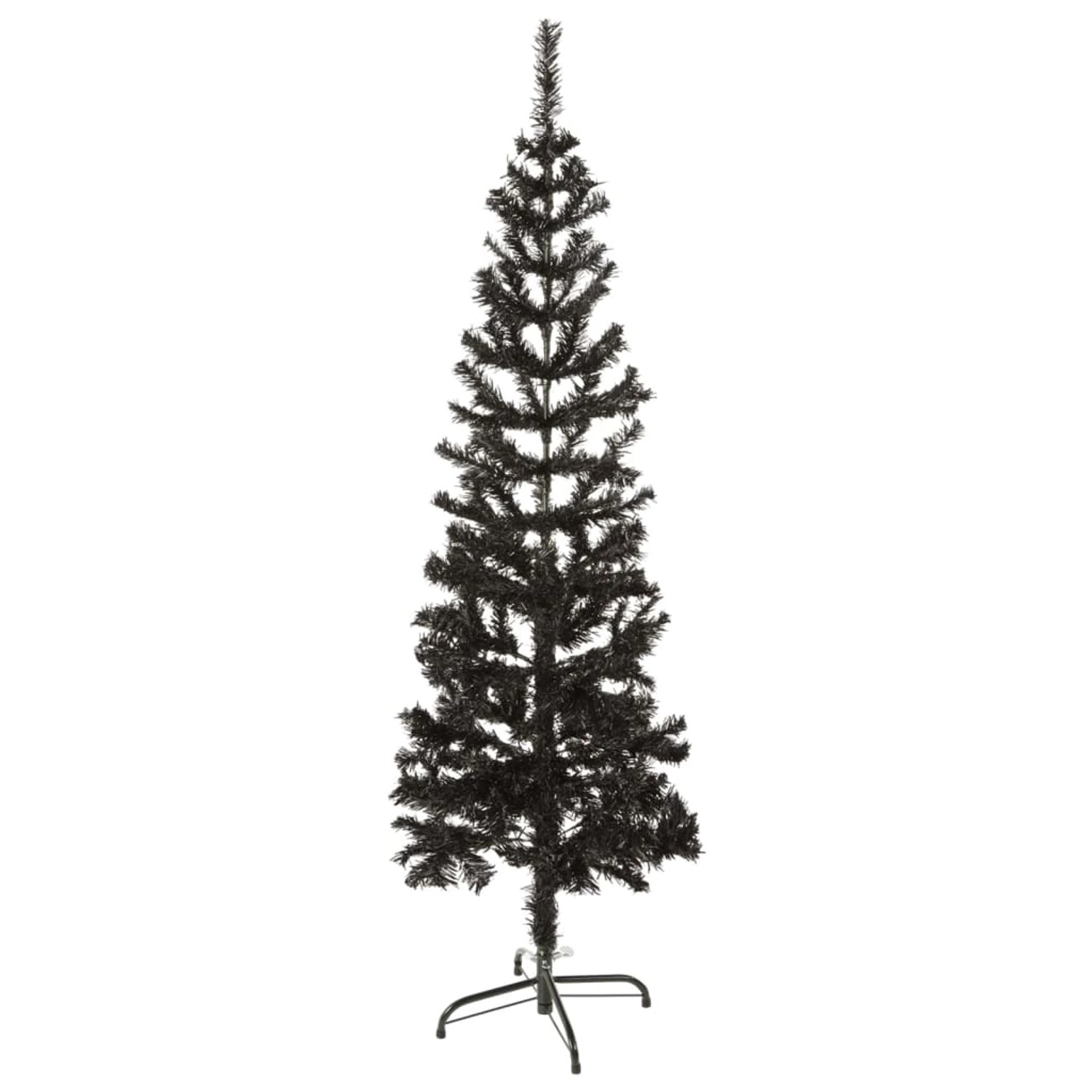 Thumbnail - vidaXL Schlanker Weihnachtsbaum Schwarz 150 cm