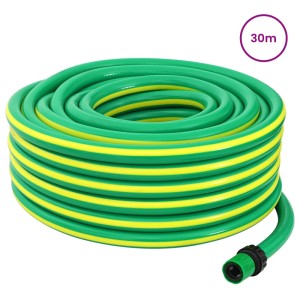 vidaXL Gartenschlauch 5-Lagig Grün und Gelb 30 m PVC 42035825