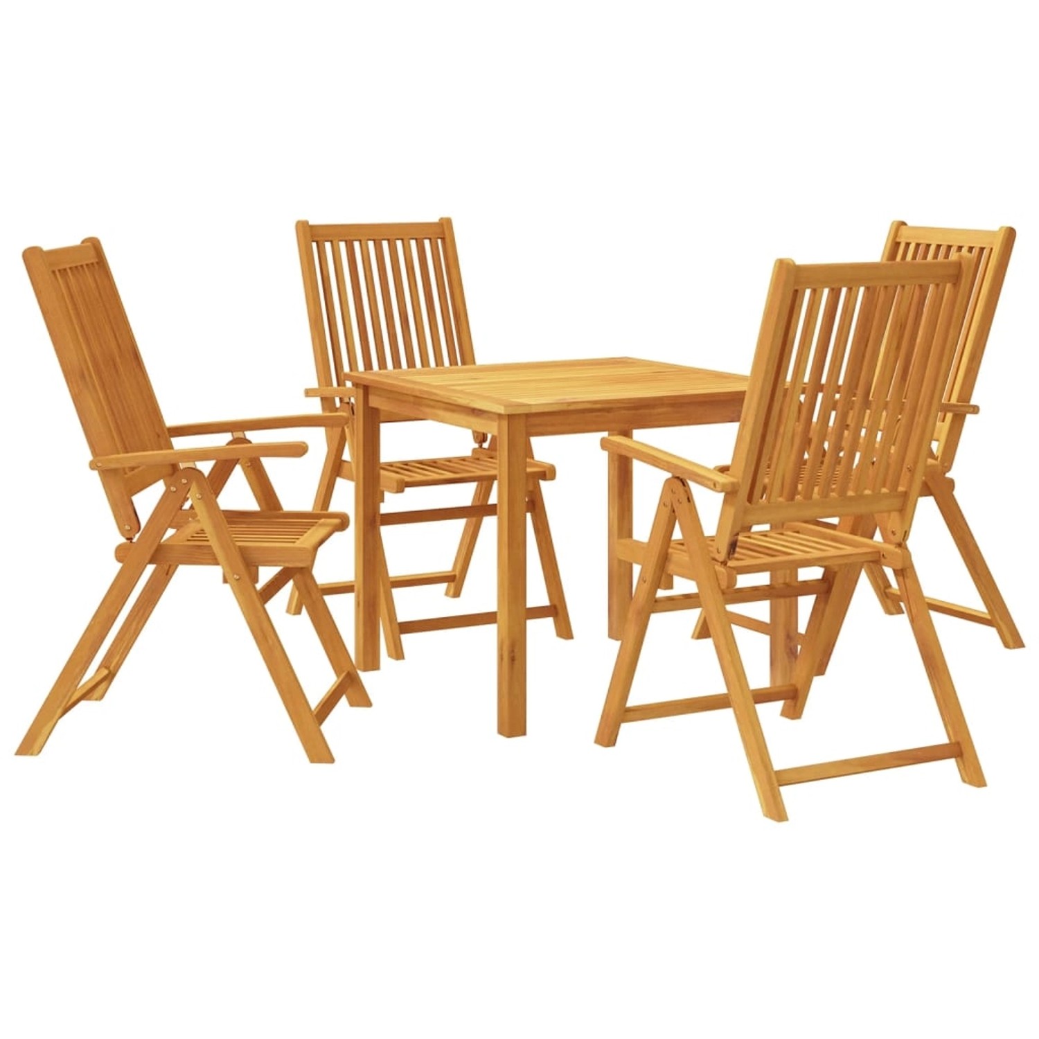 vidaXL 5-Tlg Garten-Essgruppe Massivholz Akazie 3295261 günstig online kaufen