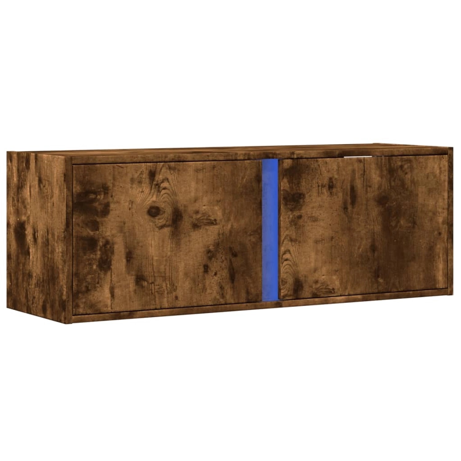 vidaXL TV-Wandschrank mit LED-Beleuchtung Räuchereiche 100x31x35 cm 852268 günstig online kaufen