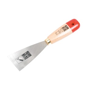 LUX Malerspachtel Flexibel, 60 mm breit, mit Holzgriff und Stahlblatt. Ideal zum Anbringen von Spachtelmasse.