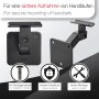 SOTECH Handlaufhalter Verstellbar für Ø 45 mm Runde Handläufe Stahl Schwarz Pulverbeschichtet Schräger Arm 70 x 99 x 100 mm_3
