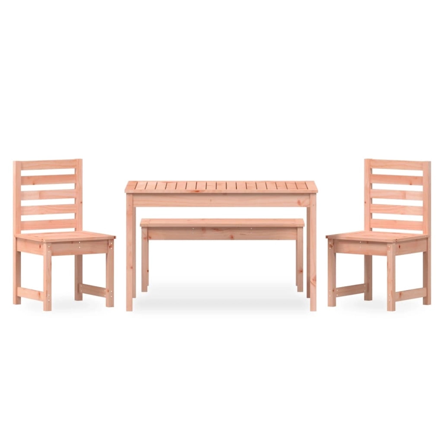 vidaXL 4-Tlg Garten-Essgruppe Massivholz Douglasie 3154706
