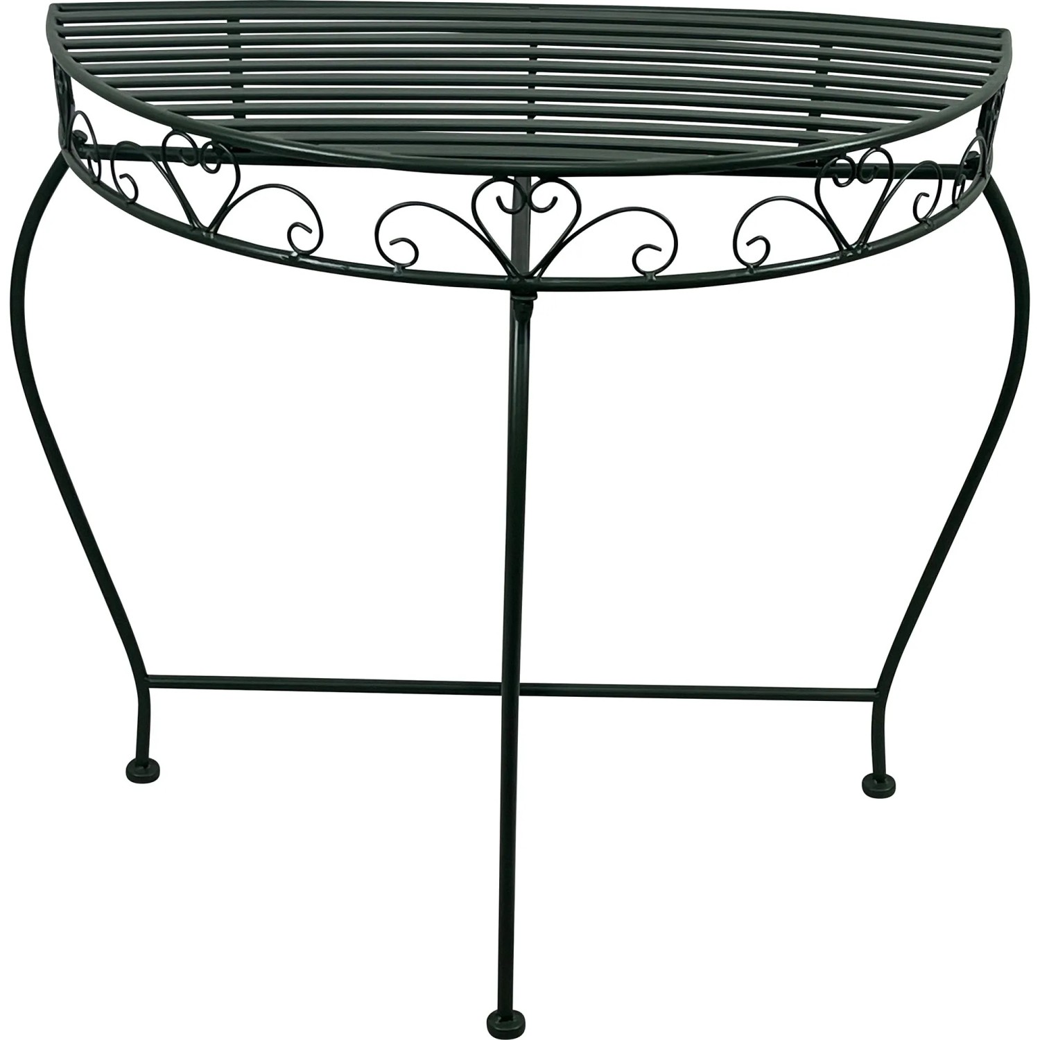 Lesli Gartentisch Viva,a Vida Halbrund Stahl Grün 75 cm x 37 cm