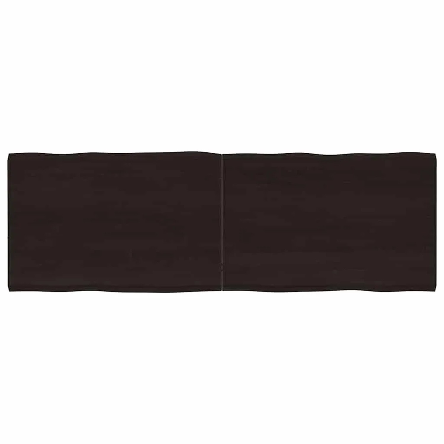 vidaXL Tischplatte 180x60x2-4 cm Massivholz Behandelt Baumkante 364044
