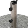 Siena Garden Schirmständer, Granit Grau, 40 kg, mit Edelstahlrohr und Fixierschrauben.