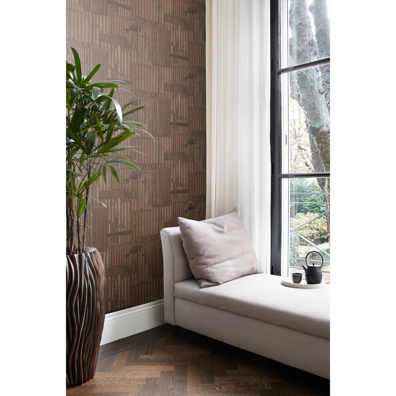 Origin Luxury Wallcoverings Tapete Industrielle Wellplatten Aus Metall 3D Rostbraun 53 Cm X 1005 Cm 347616_6