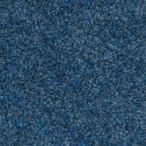 Blaue Schatex Teppichfliese, selbstliegend, Nadelfilz, ideal für Büro und Messe.