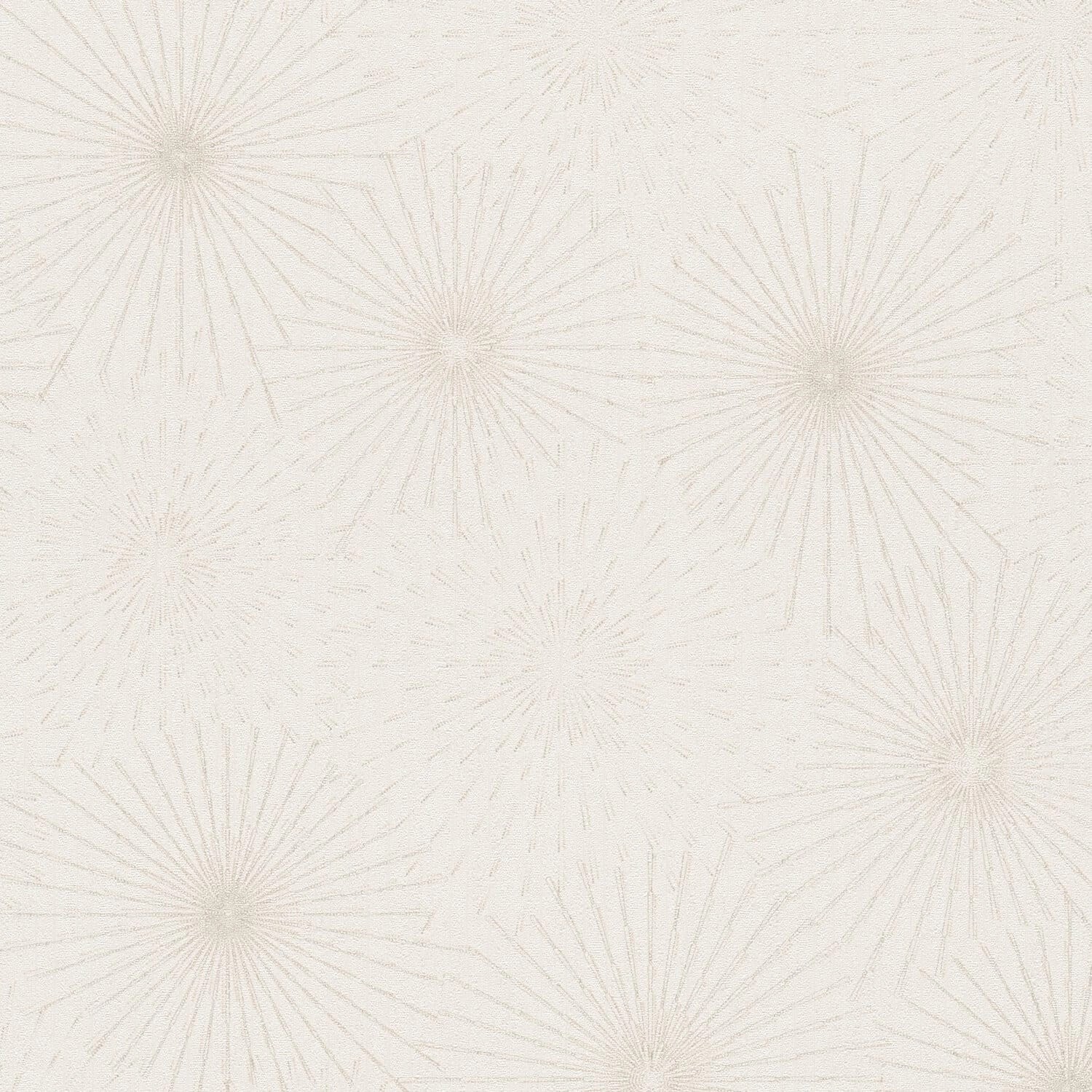 PROFHOME 388184-GU Grafik Tapete Abstrakt glitzernd Weiß Beige Gold 0,53 m günstig online kaufen