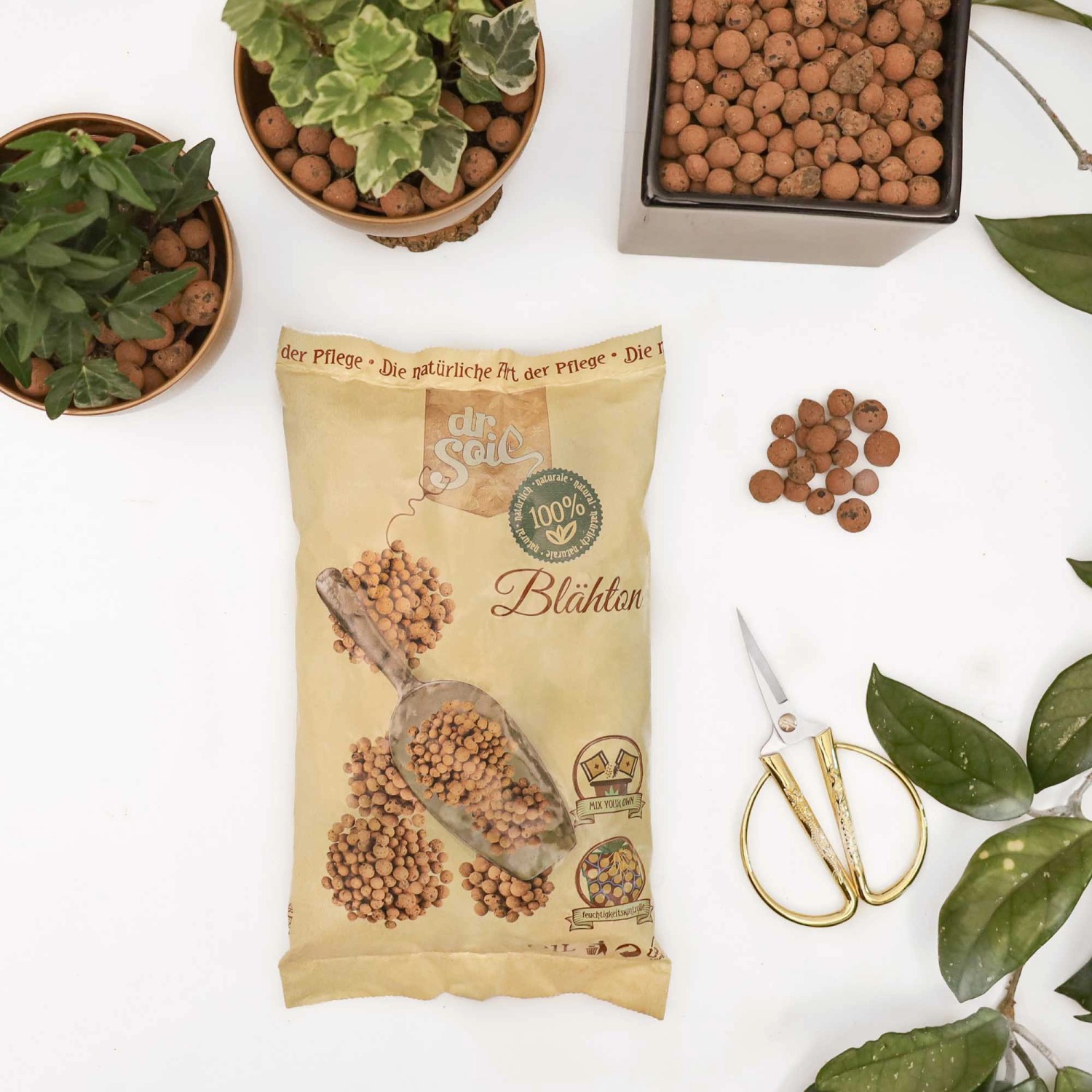 Dr.Soil Blähton zur Drainage oder für Hydrokulturen im 1L Beutel