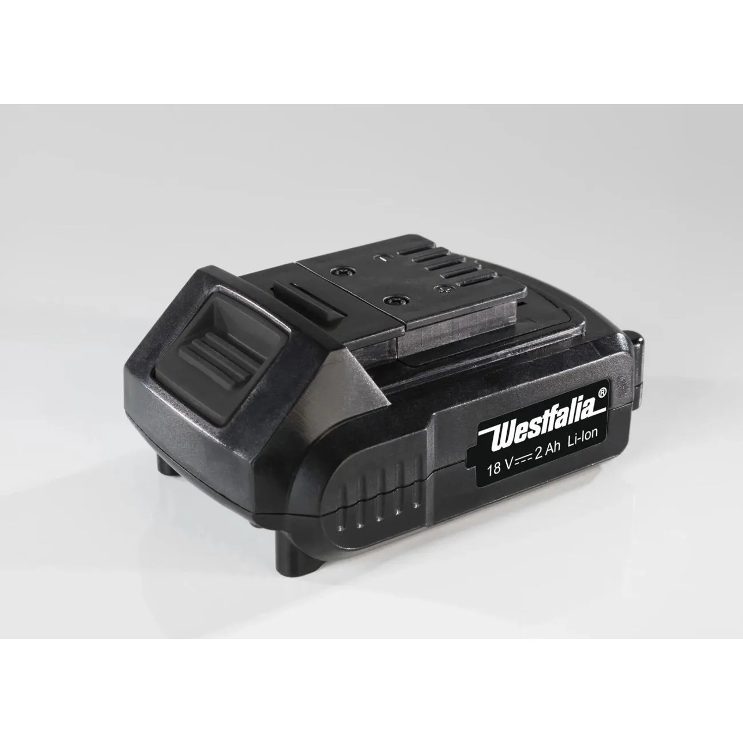 Westfalia 18V 2,0 Ah Akku, Lithium-Ionen, schwarz. Akku für Westfalia Geräte.
