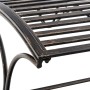 CLP Gartenliege Amiens Bronze: Detail des Metallgestells mit Latten und dekorativen Verzierungen in Bronze-Optik.