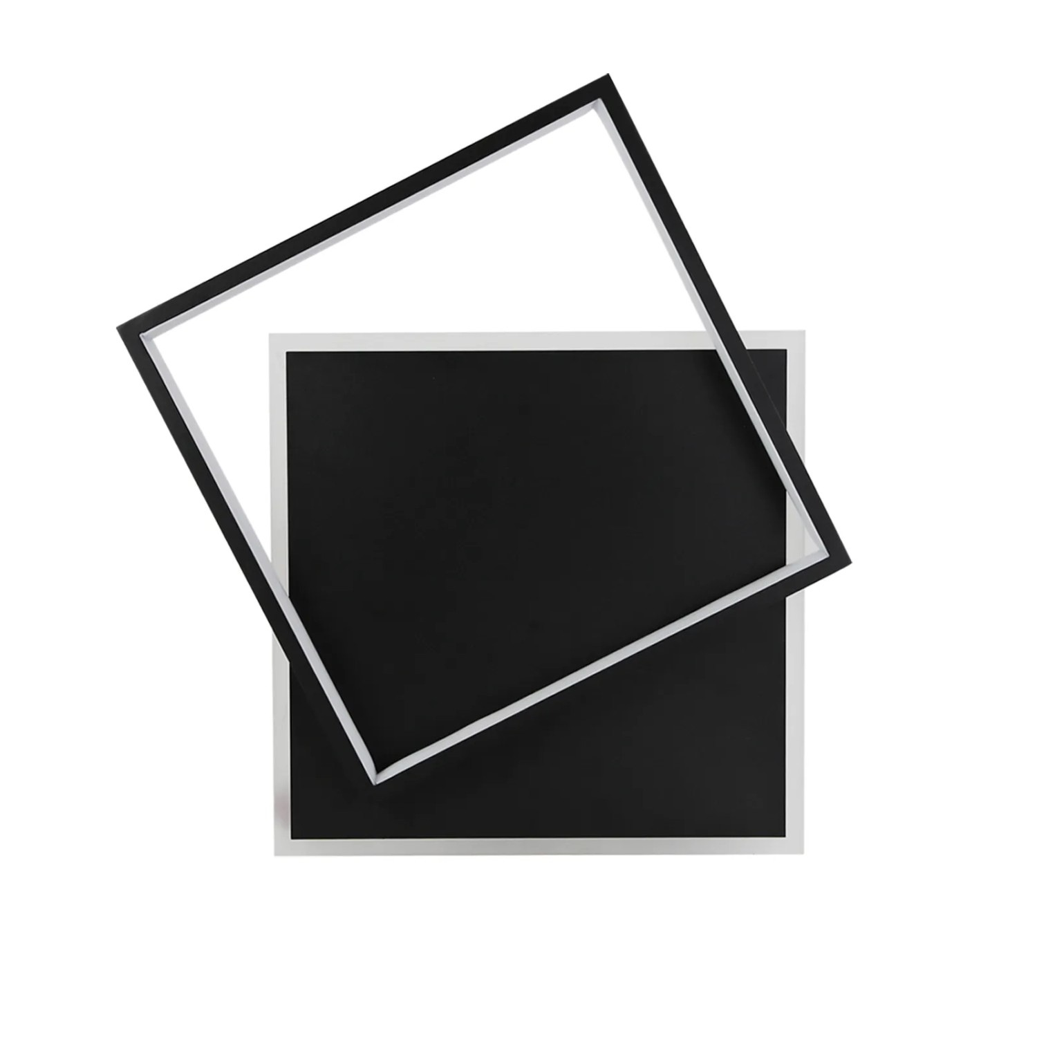 NETTLIFE LED Deckenleuchte aus Metall L40cmSchwarz-3