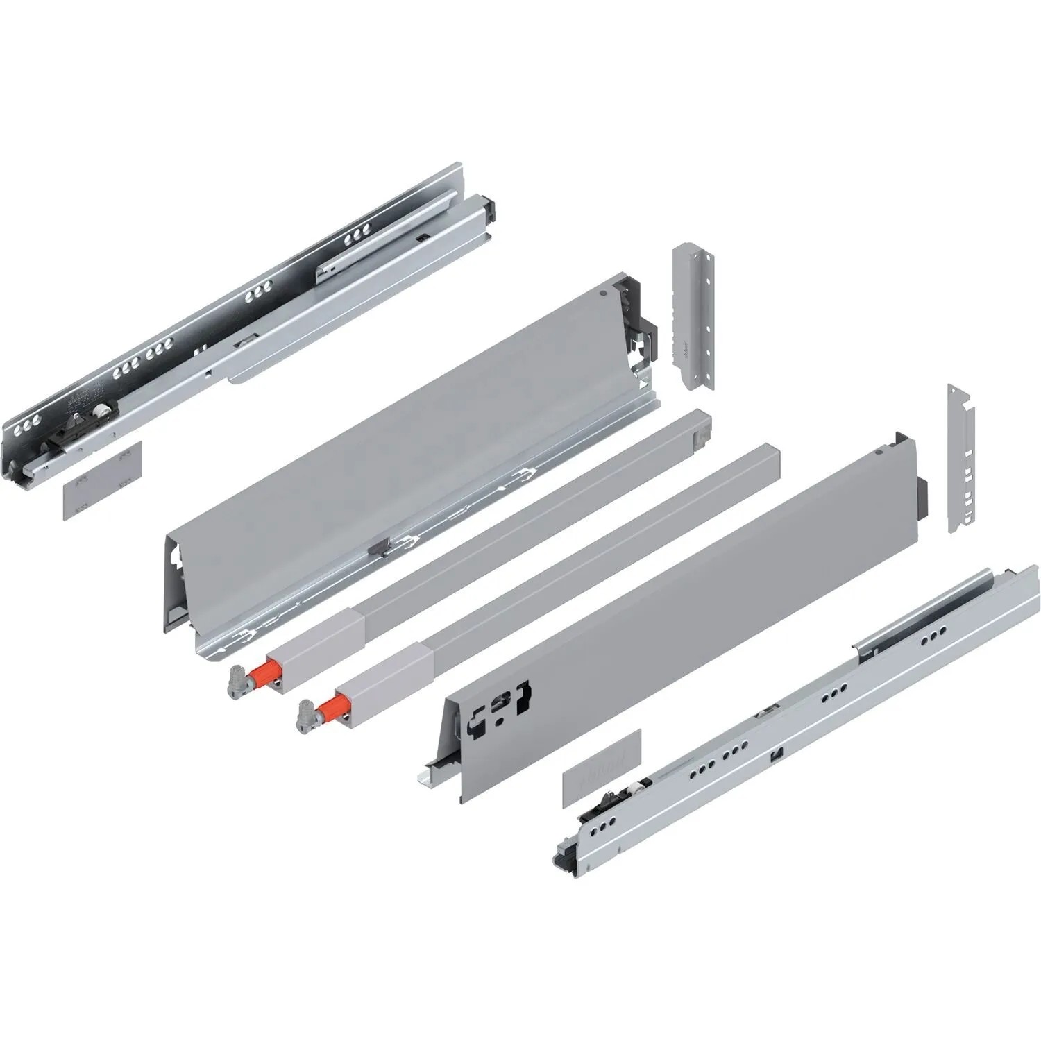 Blum D-Reling Tandembox antaro Vollauszug Blumotion 450 mm 65 kg Grau 1 Paar
