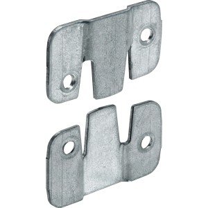 Hettich Universalverbinder, 4 Stück, Stahl verzinkt, 27x44mm, für Möbel und mehr.