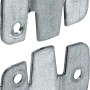 Hettich Universalverbinder, 4 Stück, Stahl verzinkt, 27x44mm, für Möbel und mehr.