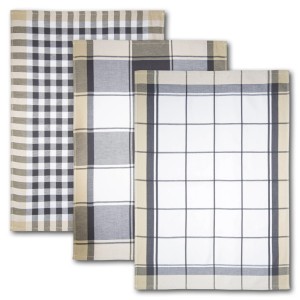 Dyckhoff Geschirrtuchset Karo Grau 50 x 70 cm 3-tlg.