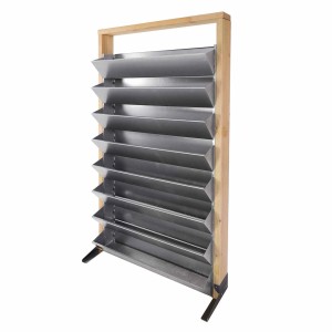 Bellissa Vertikales Hochbeet Inalto L8 mit 8 Pflanzkästen aus Douglasie und Stahl.