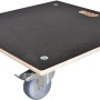 Wagner Kübelroller MaxiGrip, 58x58cm, dunkelbraun, mit 4 Rollen. Ideal zum Bewegen von Pflanzkübeln.