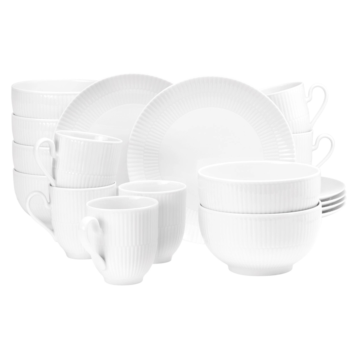 Seltmann Weiden Amina Frühstücks-Set 18-teilig Weiß günstig online kaufen