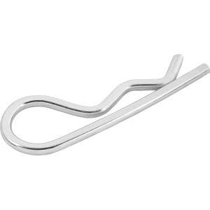 LUX Federstecker Größe 3, verzinkt, 2 Stück zur Lagesicherung von Bauteilen.