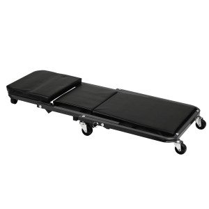 Apa Montagerollbrett/Hocker 2in1, schwarz, mit Rollen. Ideal für Werkstatt & Autoreparatur.