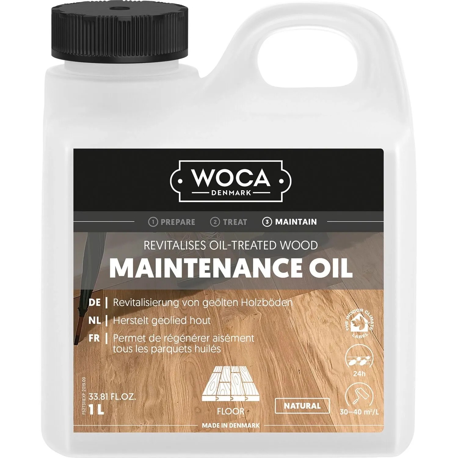 Woca Pflegeöl für Holzböden Geölt Holzbodenpflege 1, Natur