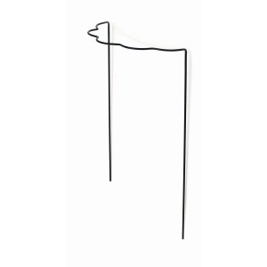 Wellenförmige Peacock Strauchstütze, 70x35 cm, aus verzinktem Stahl für den Garten.