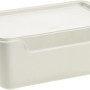 Weiße Tontarelli Organizer-Box Bella XL mit Deckel, ideal zur Aufbewahrung und Ordnung.