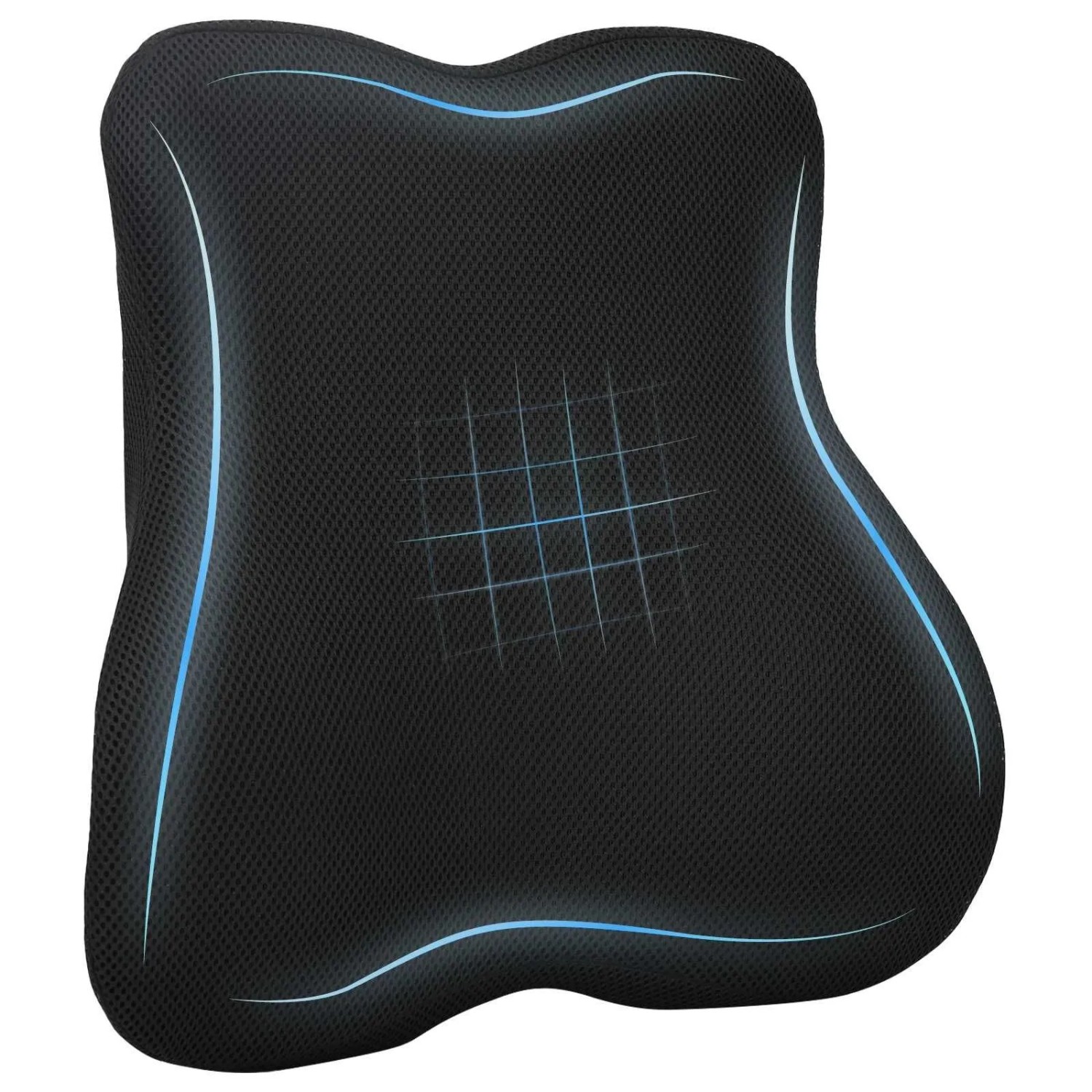 vidaXL Kopfkissen mit Kissen Schwarz 40 x 40 x 11 cm Mit Netz 42012708