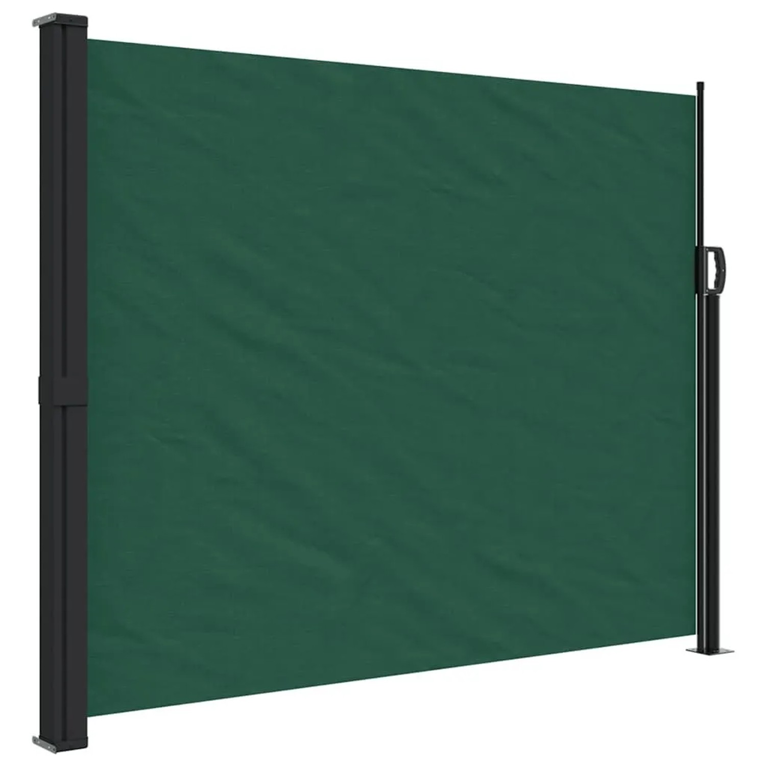 vidaXL Seitenmarkise Ausziehbar Dunkelgrün 160x500 cm 4004440