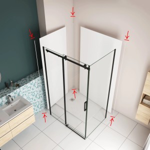 AICA Kantenprofil, 210cm, matt weiß, Aluminium, für 3mm Aluverbundplatten als Duschrückwand.