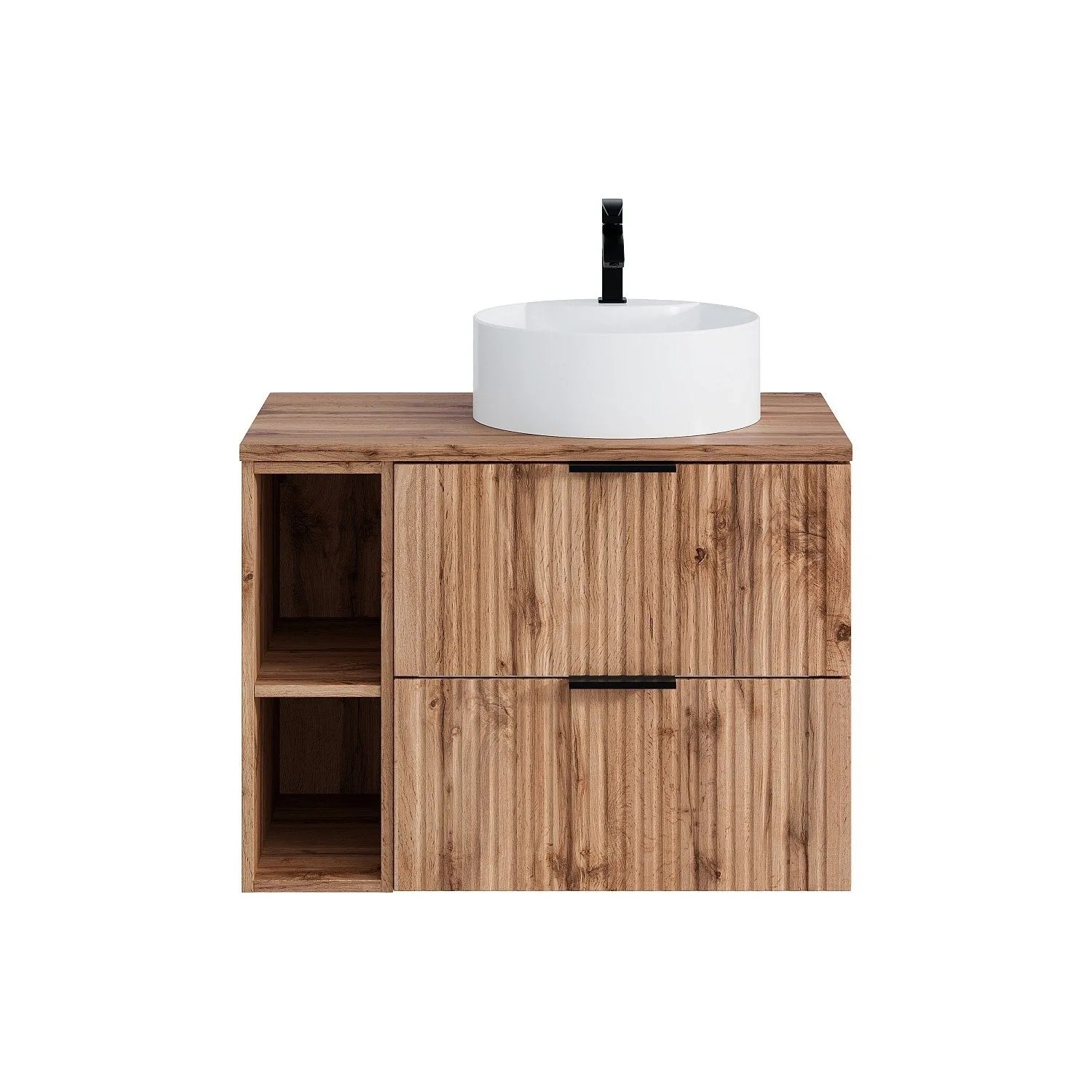 Vente-unique Einzelwaschtisch Zevara Naturfarben Hell 80 cm