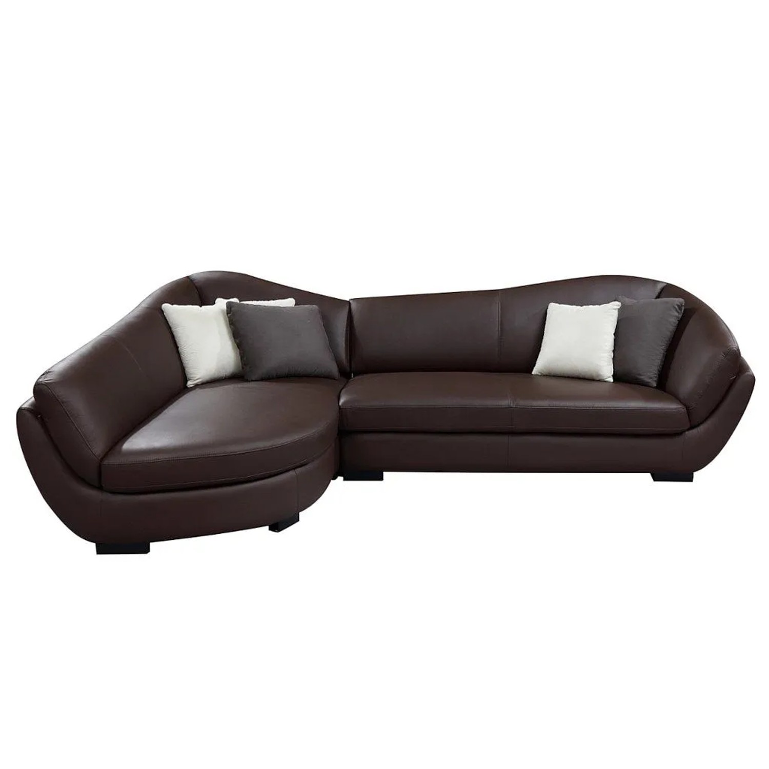 Vente-unique Sofa Ohne Schlafmöglichkeit Caipi Schokoladenbraun 285 cm
