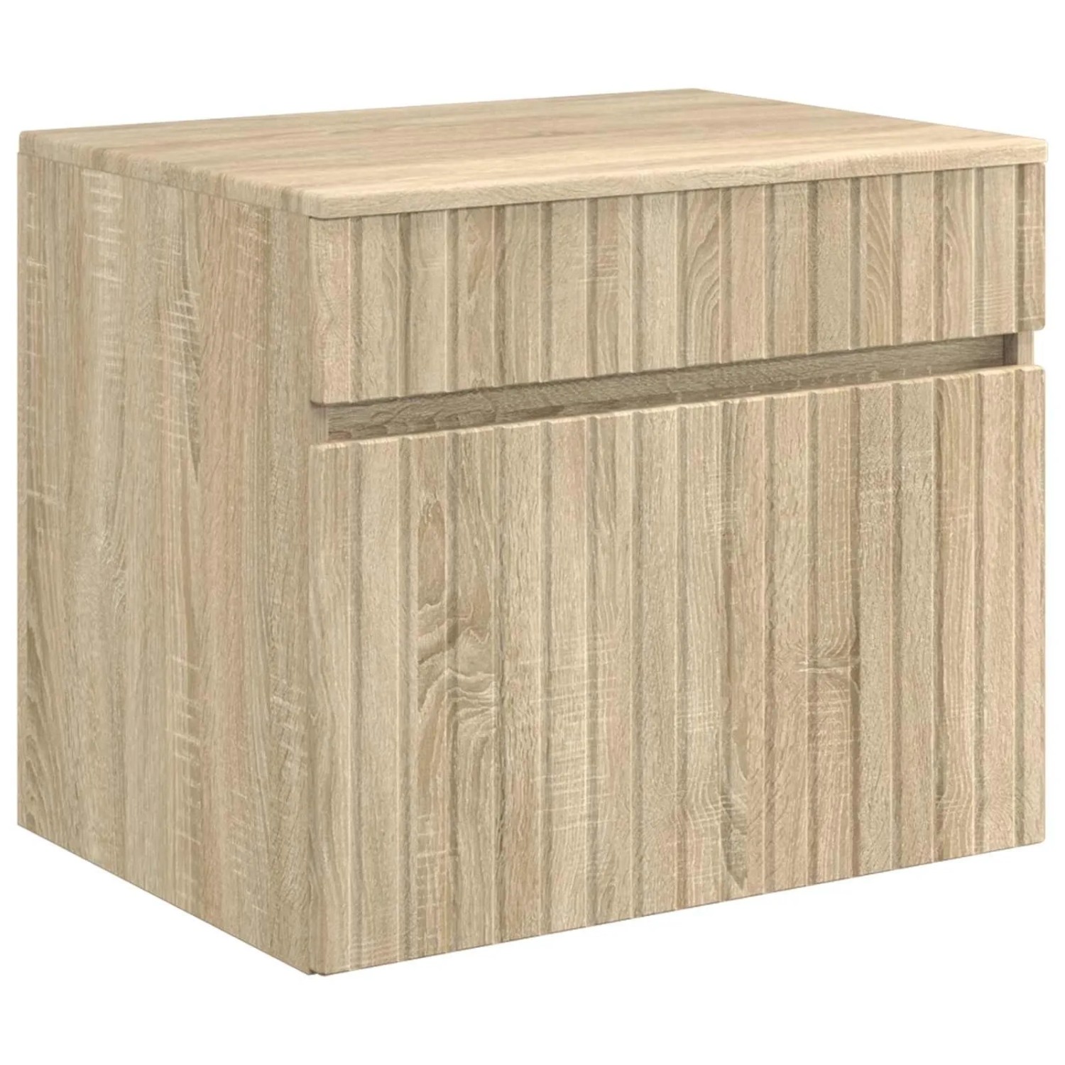 vidaXL Wandmontierter Badezimmerschrank Sonoma-Eiche 59 x 44,5 x 50 cm 890634