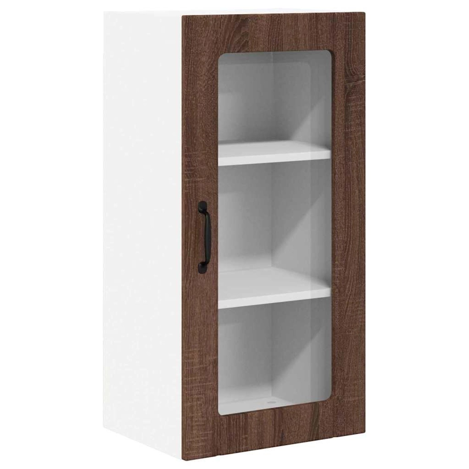 vidaXL Küchenwandschrank mit Regal Braun Eichen-Optik 40 x 31 x 80 cm 88534 günstig online kaufen