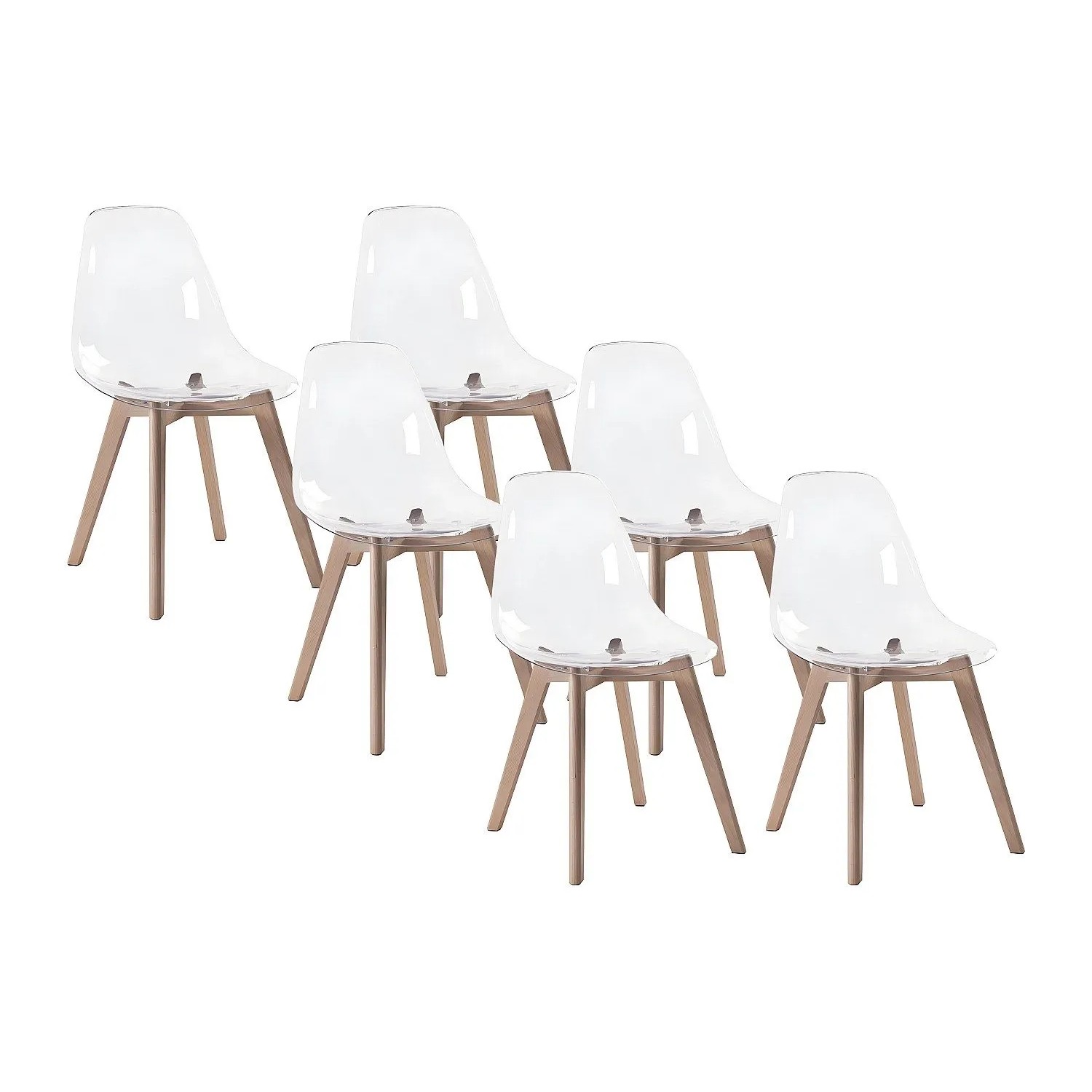 Vente-unique Stuhl Audra Transparent 47 cm