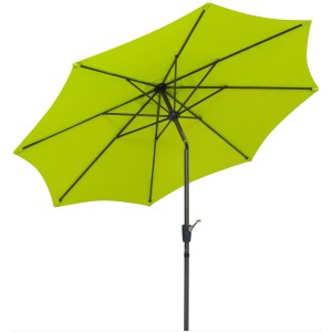 Schneider Marktschirm Harlem, Ø 270 cm, apfelgrün, mit Knickfunktion für optimalen Sonnenschutz.