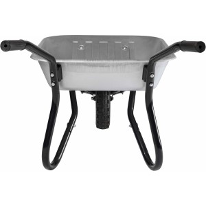 Haemmerlin BiBox One Schubkarre, 90 l, verzinkte Mulde, Luftrad, für Bau und Garten.