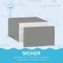 Detailaufnahme: Grauer Softbaustein aus Kunstleder, Teil eines HOMCOM Kinder-Softplay-Sets.