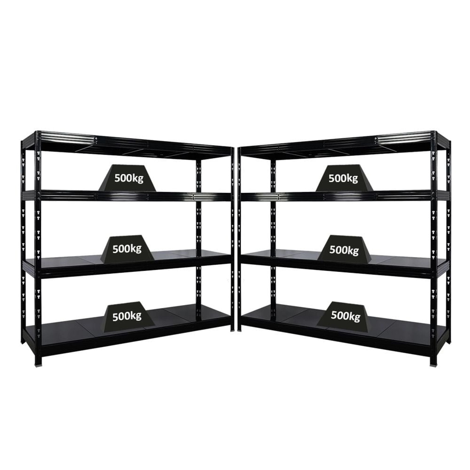 PROREGAL Mega Deal 2x Profi Schwerlastregal Rhino HxBxT 180x200x60cm 4 Stah günstig online kaufen